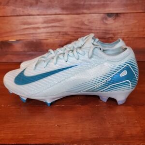 Nike Zoom Vapor 16 Elite FG Soccer Cleats Men 6.5 Women 8 Blue Glacier Orbit New